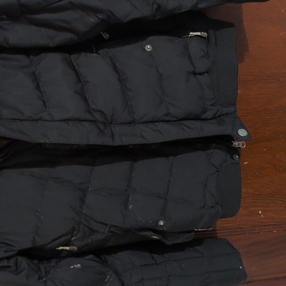 The North Face RECCO 600 Fill Down Winter Ski/Snowboard Jacket Black Fur Hood M - Picture 6 of 11